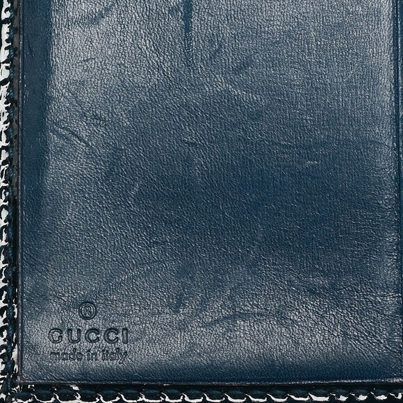 Gucci Blue Horsebit Embossed Patent #182046G20B - Picture 9 of 10